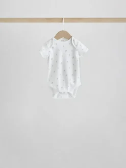 Sale Next White Character 5 Pack Baby Short Sleeve Bodysuits