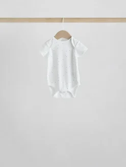 Sale Next White Character 5 Pack Baby Short Sleeve Bodysuits