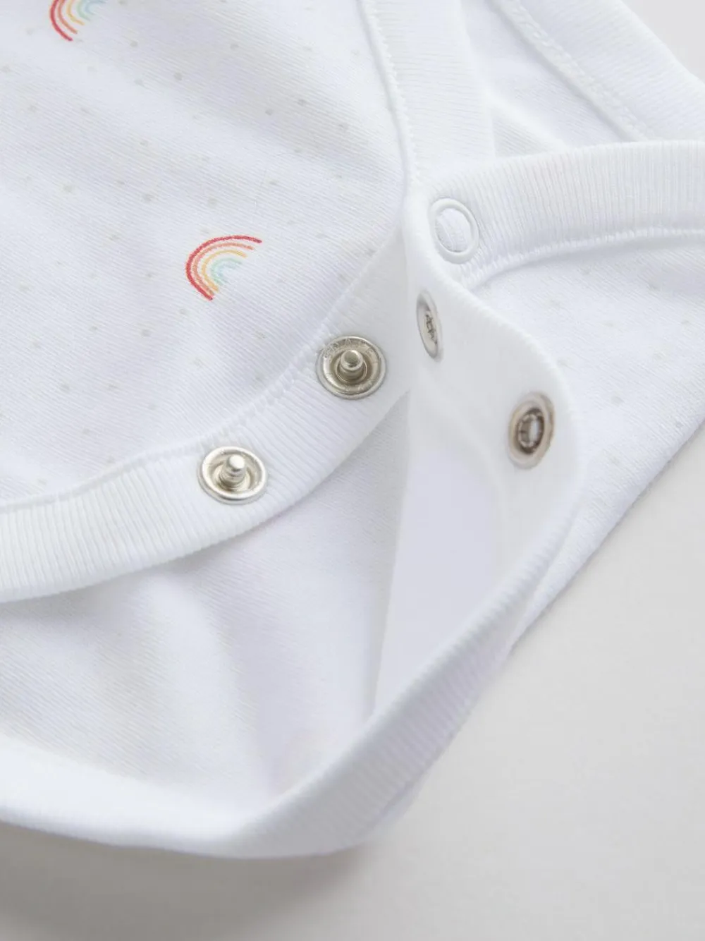 Next White Character 7 Pack Long Sleeve 100% Cotton Baby Bodysuits