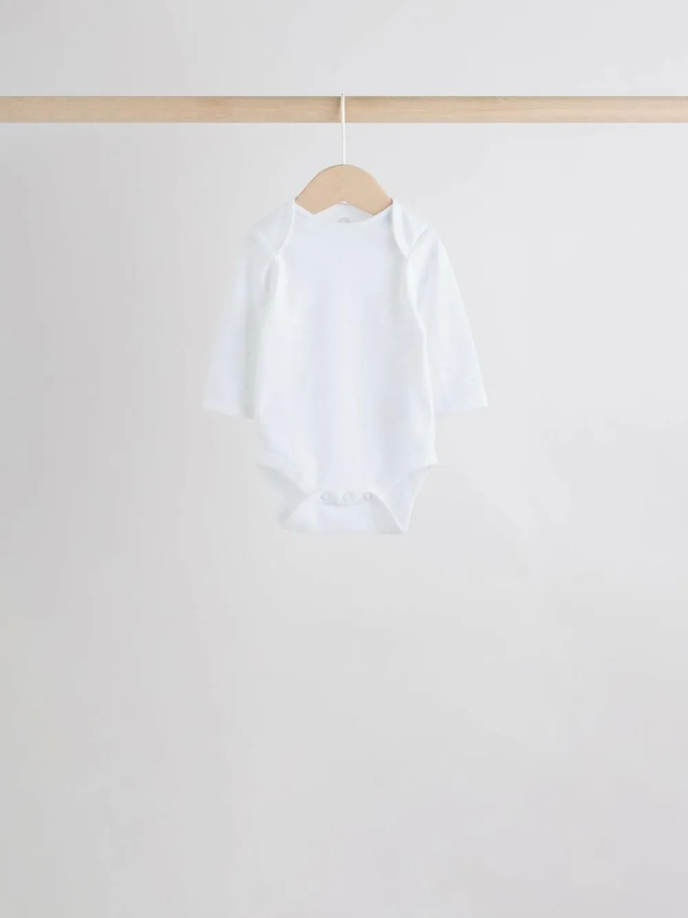 Next White Character 7 Pack Long Sleeve 100% Cotton Baby Bodysuits