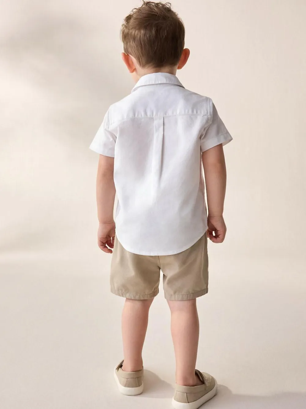 Next Short Sleeve Long Sleeve Oxford Shirt (3mths-7yrs) White Character
