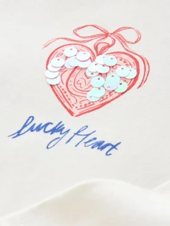 Sale Next White Charm Long Sleeve Sequin Top (3-16yrs)