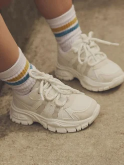 New Next Chunky Trainers White