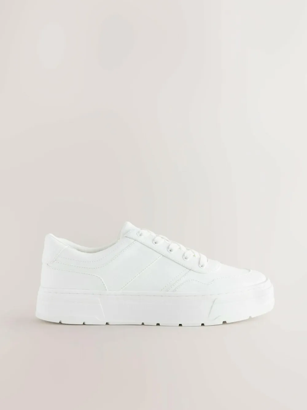 Clearance Next Cleat Chunky Lace Up Trainers White