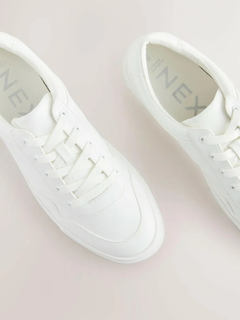 Clearance Next Cleat Chunky Lace Up Trainers White