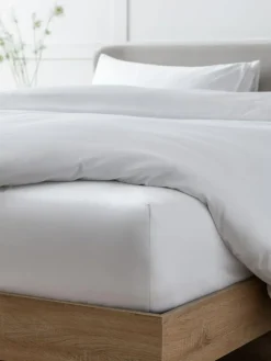 Next White Collection Luxe 400 Thread Count Egyptian Deep Fitted Cotton Sateen Sheet