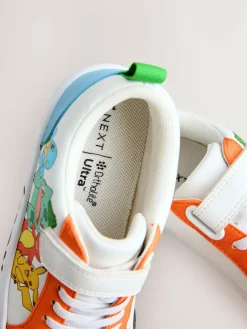 Outlet Next White Colourblock Pokemon Elastic Lace Trainers