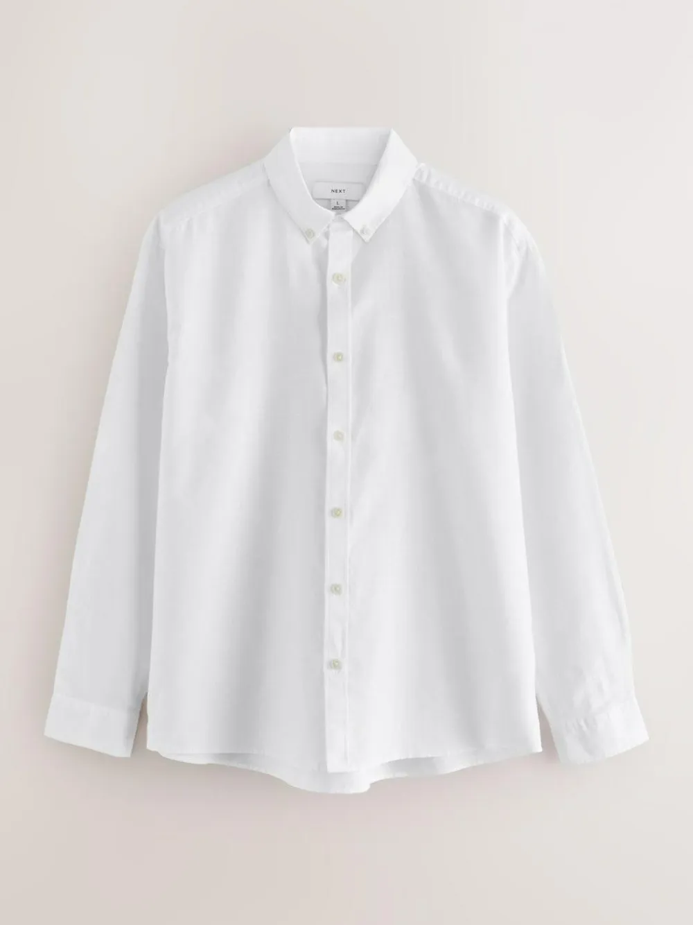 Next Cotton Linen Blend Long Sleeve Shirt^ Shirts