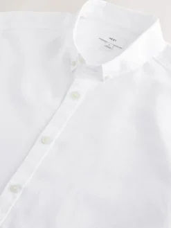 Next Cotton Linen Blend Long Sleeve Shirt^ Shirts