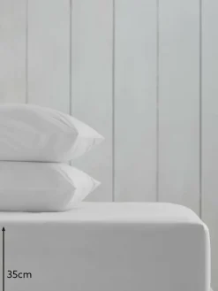 Sale Next White Cotton Rich Deep Fitted Bed Sheet