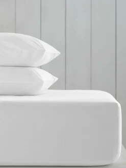 Next White Cotton Rich Extra Deep Fitted Bed Sheet^ Bedsheets & Pillow Cases