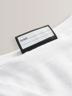 Outlet Next White Cotton Rich School V-Neck Cardigan (3-16yrs)