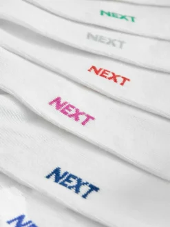 Best Next White Cotton Rich Trainer Socks 7 Pack