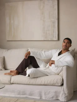 Next White Cotton Towelling Dressing Gown^ Bathrobe