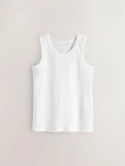 Sale Next Cotton Vests 10 Pack (1.5-16yrs) White