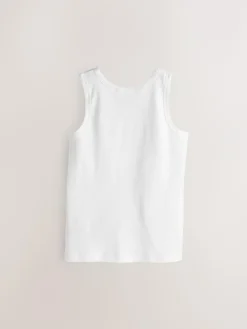 Sale Next Cotton Vests 10 Pack (1.5-16yrs) White
