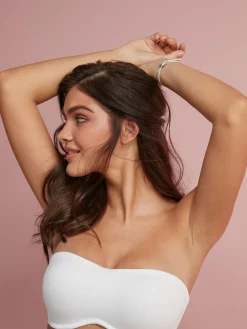 Clearance Next DD+ Non Pad Minimise Strapless Bandeau Bra White