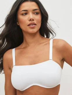 Clearance Next DD+ Non Pad Minimise Strapless Bandeau Bra White