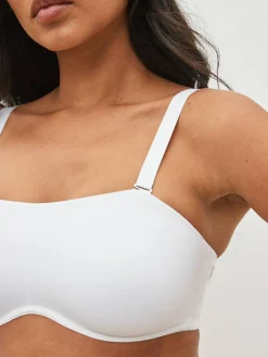 Clearance Next DD+ Non Pad Minimise Strapless Bandeau Bra White
