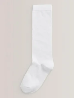 Next White Diamond 3 Pack Cotton Rich Knee High School Socks^ Socks & Tights|Socks & Tights