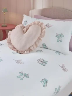 Next White Disney Lilo and Stitch 100% Cotton Duvet Cover and Pillowcase Set^ Childrens Bedding