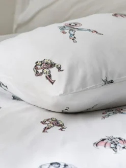 Next White Disney Marvel Avengers 100% Cotton Duvet Cover and Pillowcase Set