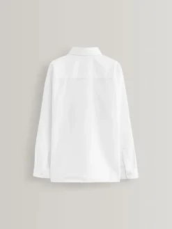 Discount Next White Easy Fastening Long Sleeve School Shirts 2 Pack (3-16yrs)