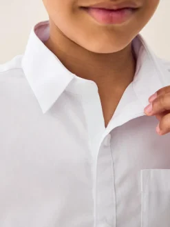 Clearance Next White Easy Fastening Short Sleeve School Shirts 2 Pack (3-16yrs)