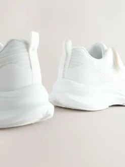 Discount Next Elastic Lace-Up Trainers White