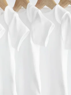 New Next White Essential 5 Pack Short Sleeve Bodysuits
