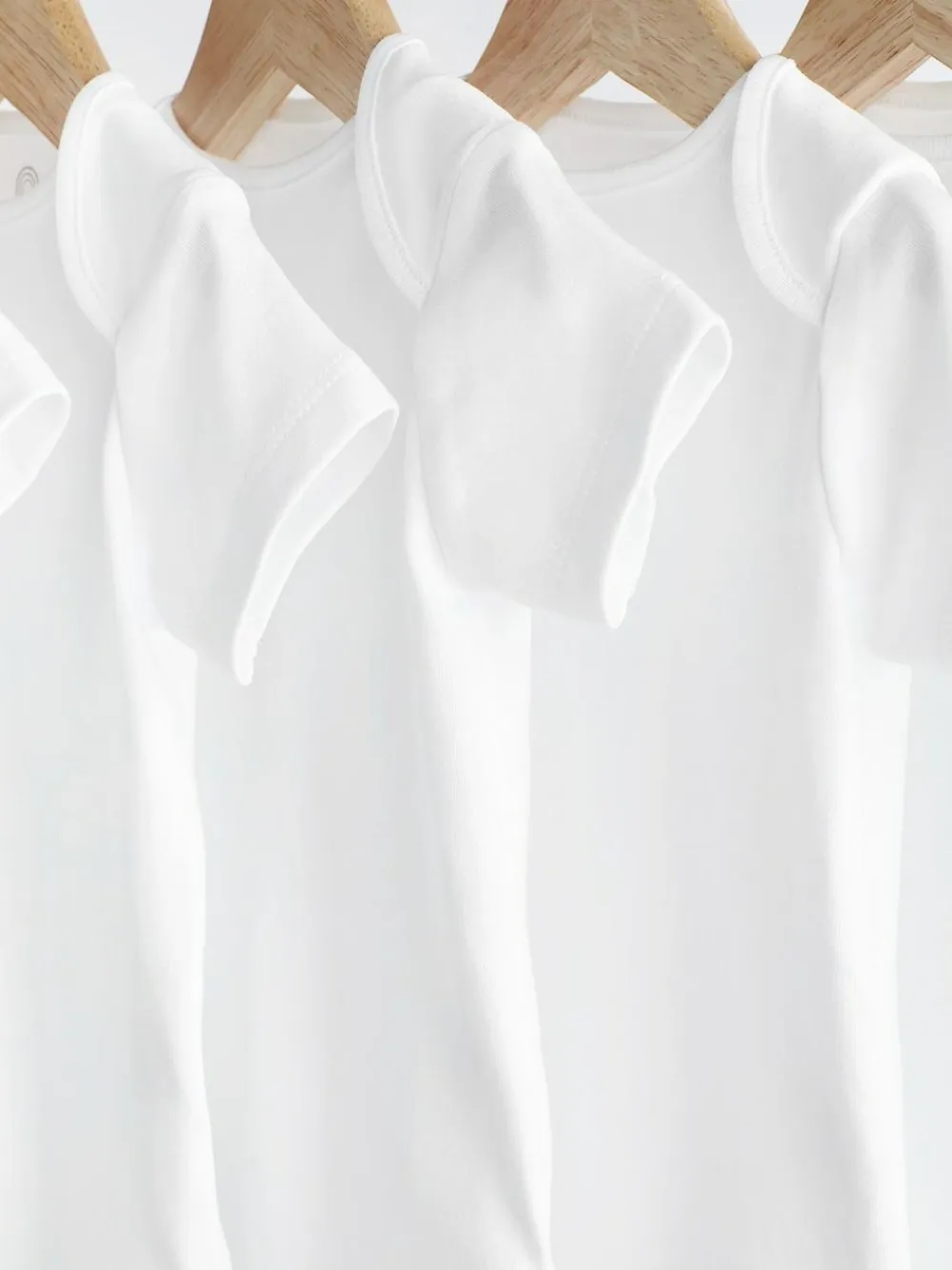 New Next White Essential 5 Pack Short Sleeve Bodysuits