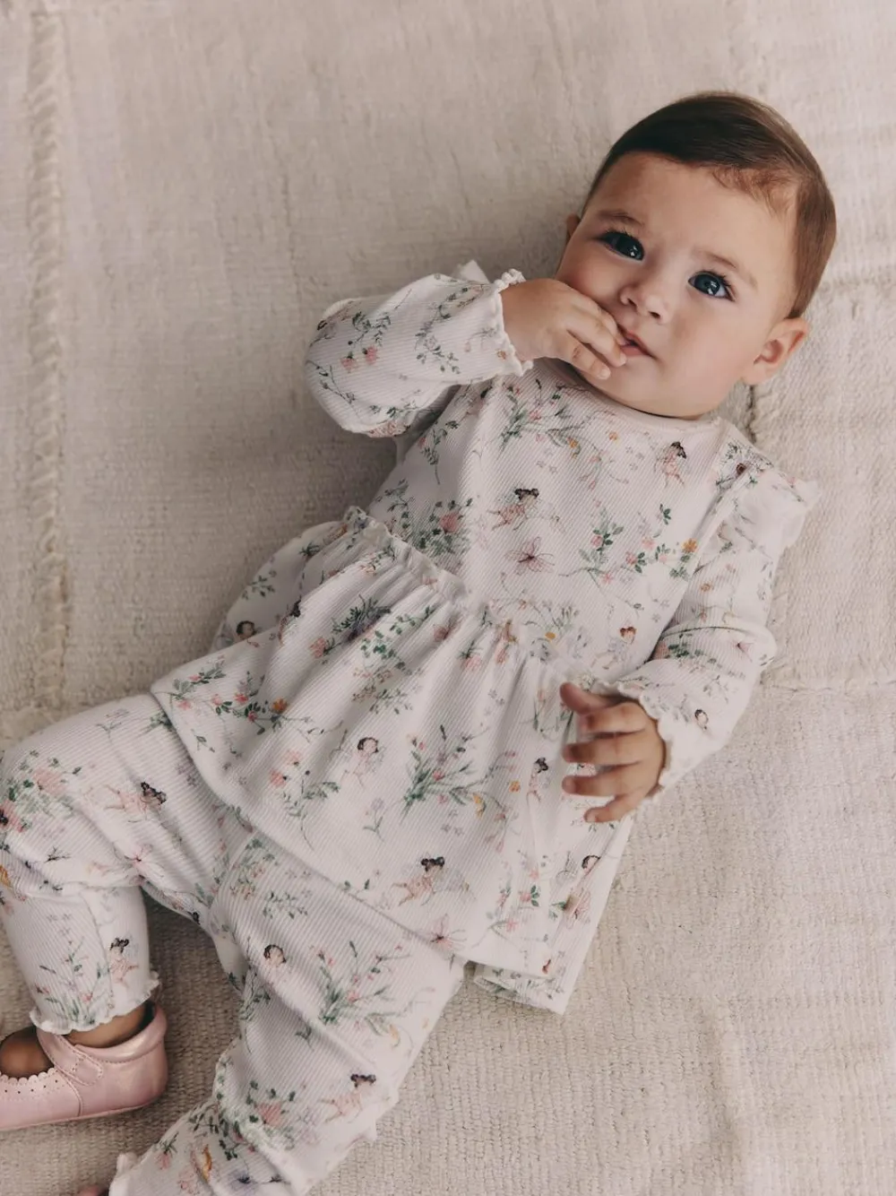 Next White Fairy Long Sleeve Frill Top And Leggings Baby 2 Piece Set (0mths-2yrs)^ Tops|Sets & Co-Ords