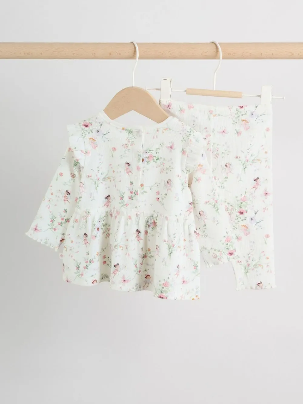 Next White Fairy Long Sleeve Frill Top And Leggings Baby 2 Piece Set (0mths-2yrs)^ Tops|Sets & Co-Ords