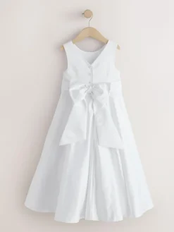 Next White Flower Girl Bow Dress (6-13yrs)^ Occasionwear