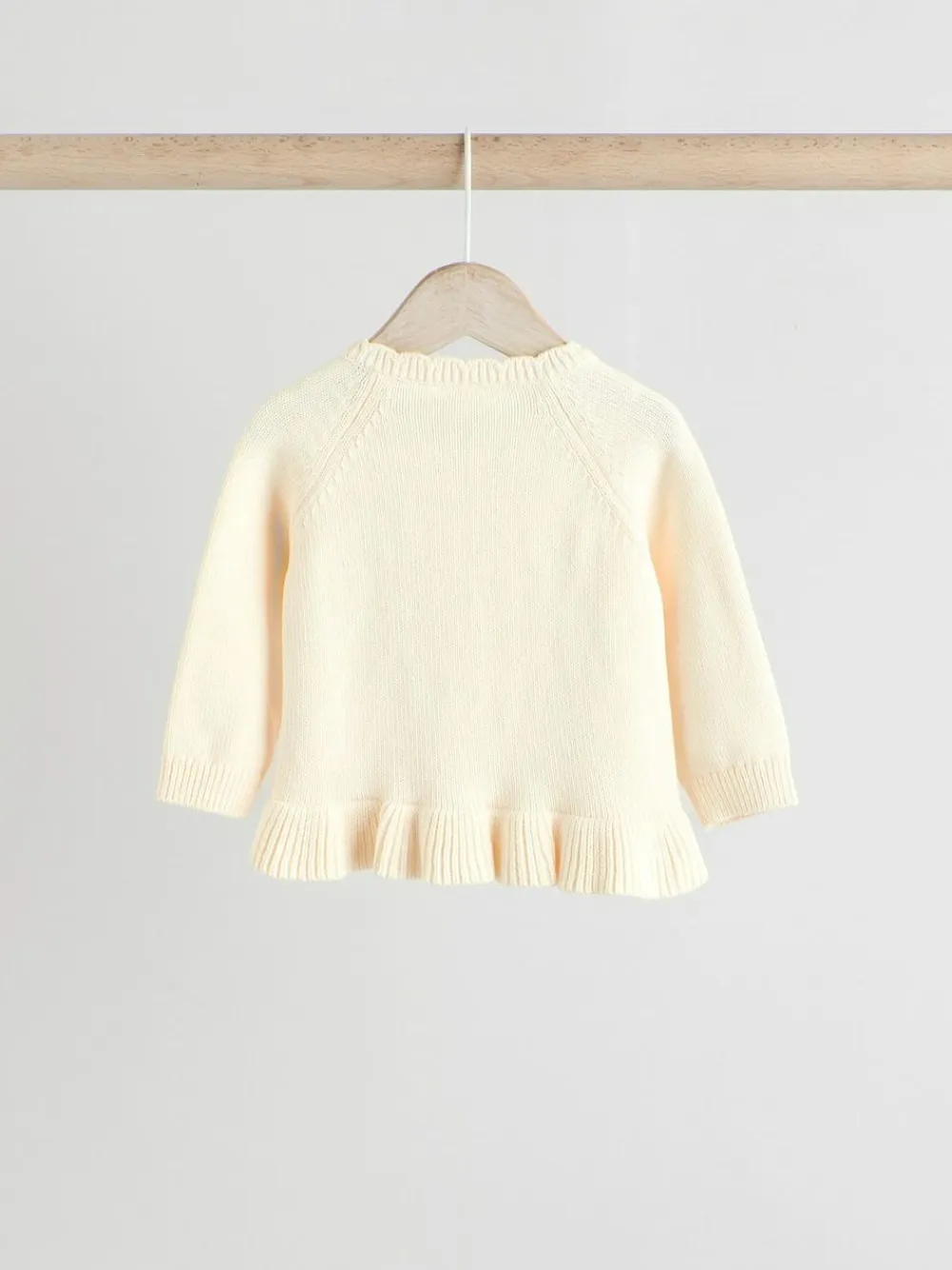 Clearance Next Frill Knitted Bow Cardigan Set (0mths-3yrs) White