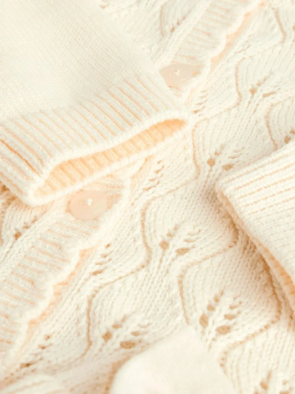 Clearance Next Frill Knitted Bow Cardigan Set (0mths-3yrs) White