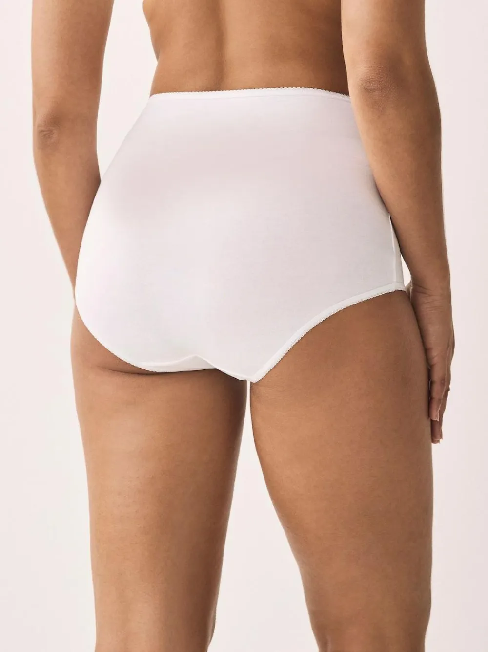 New Next White Full Brief Cotton Rich Knickers 5 Pack