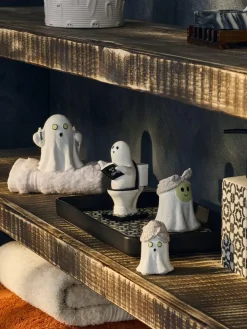 Next White Ghost Set of 3 Ornament^ Ornaments|Bathroom Accessories
