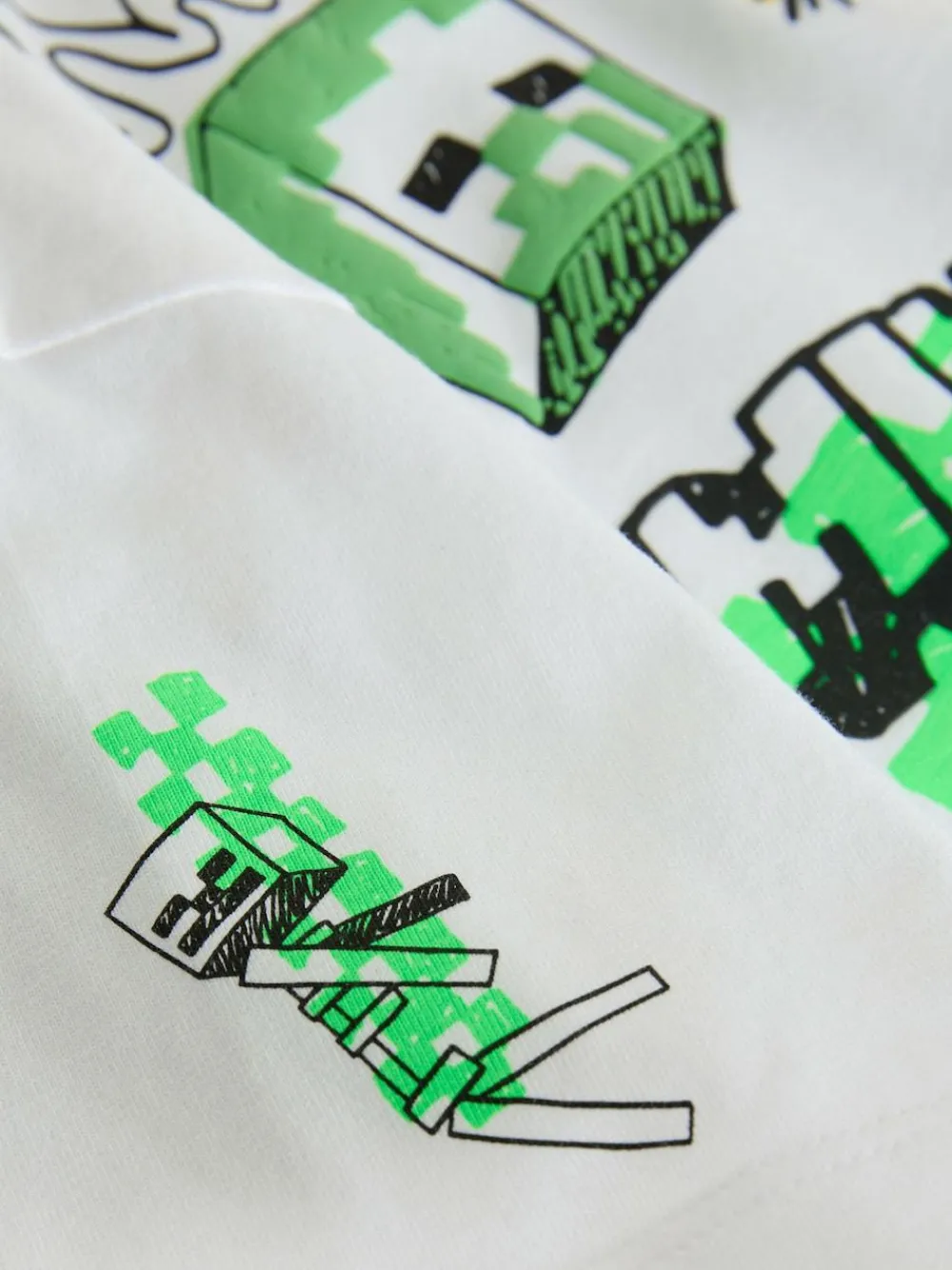 Sale Next White Graffiti Single Minecraft T-Shirt (3-16yrs)