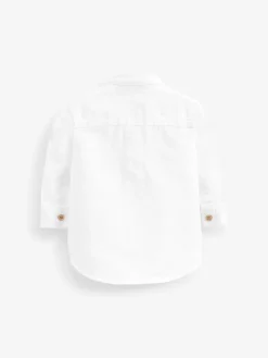 Next Grandad Collar Linen Mix Shirt (3mths-7yrs)^BOY Suits & Vest|Shirts