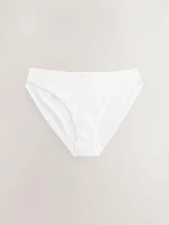 Next High Leg Cotton Rich Knickers 5 Pack^Women Panties