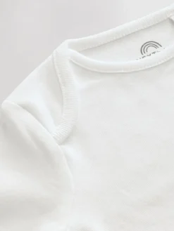 Next White Hip Dysplasia Baby Long Sleeve Bodysuits 5 Pack^BOY Bodysuits & Vests|Vests