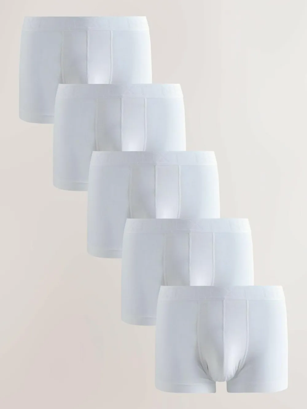 Hot Next White Hipster Boxers 5 Pack