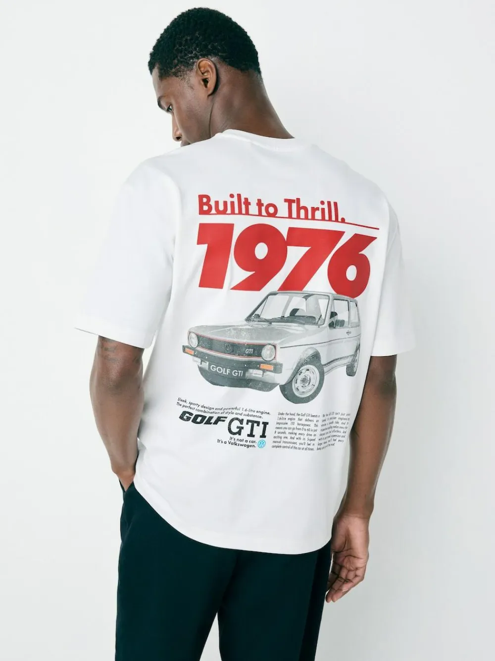Outlet Next Hot Hatch Car Graphic T-Shirt White