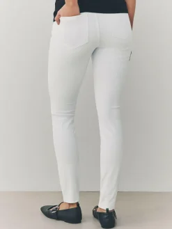 New Next Jersey Denim Leggings White