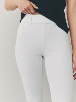 New Next Jersey Denim Leggings White