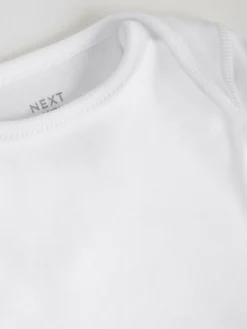 Next White Kind To Skin Baby Bodysuits 3 Pack^BOY Unisex|Bodysuits & Vests