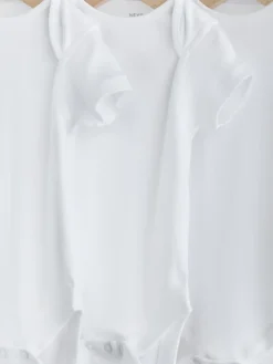 Next White Kind To Skin Baby Bodysuits 3 Pack^BOY Unisex|Bodysuits & Vests