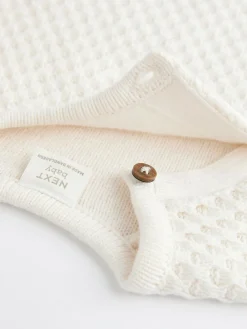 Discount Next White Knitted Jumper And Trouser Baby Set (0mths-2yrs)