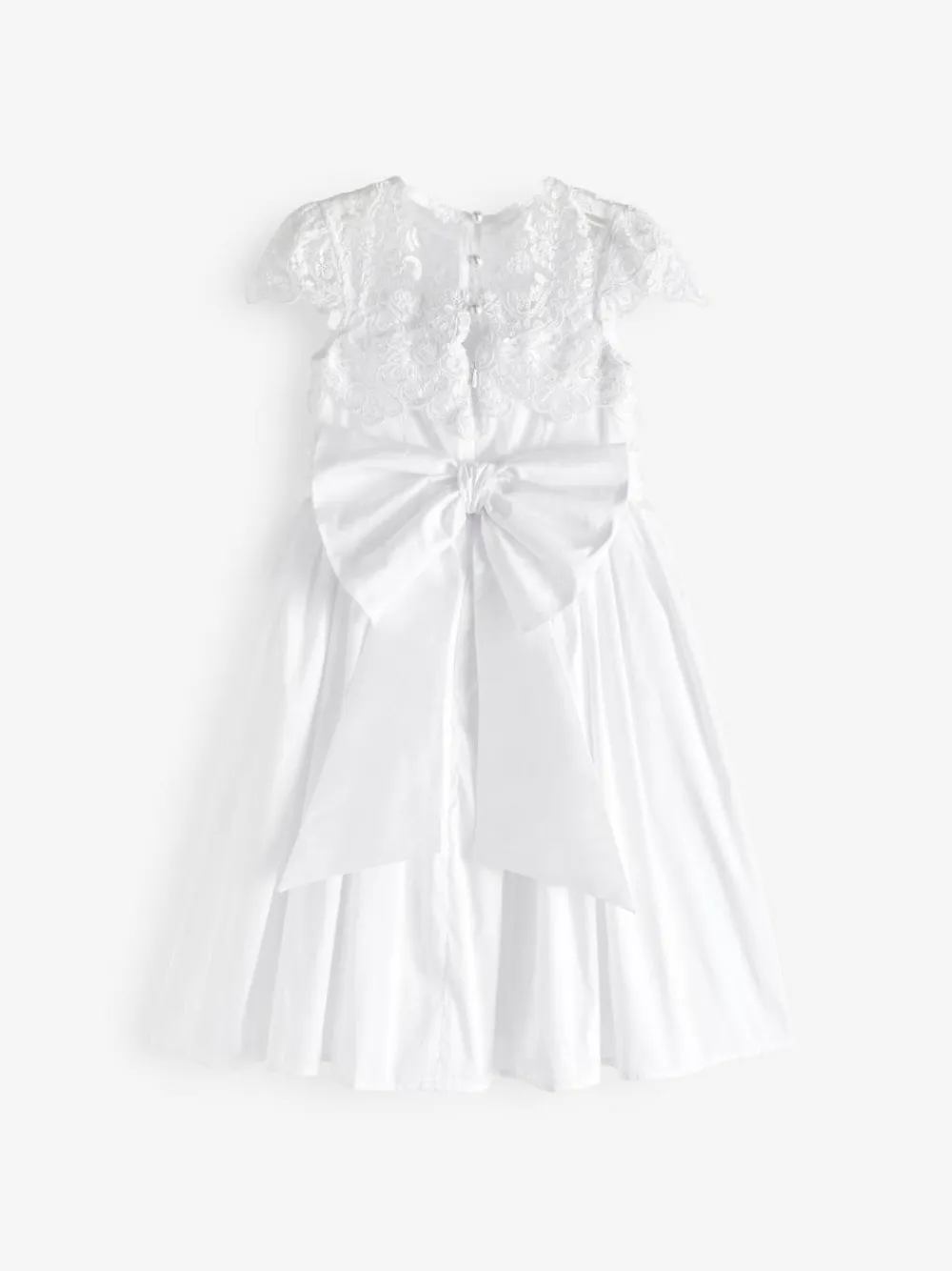 Discount Next White Lace Bodice Flower Girl Bow Dress (3-16yrs)